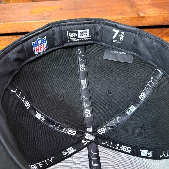 Men’s Flat-bill GB Packers Hat - 7 & 3/8 - Black - Picture 6 of 6